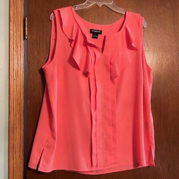 Liz Claiborne women's orange blouse size XL - Picture 1 of 2